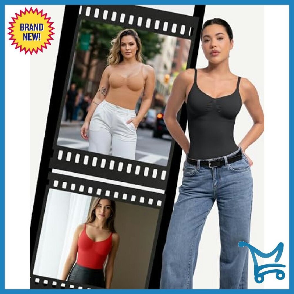 Seamless Tummy Control Bodysuit Shapewear with Removable Pads - Picture 6 of 8